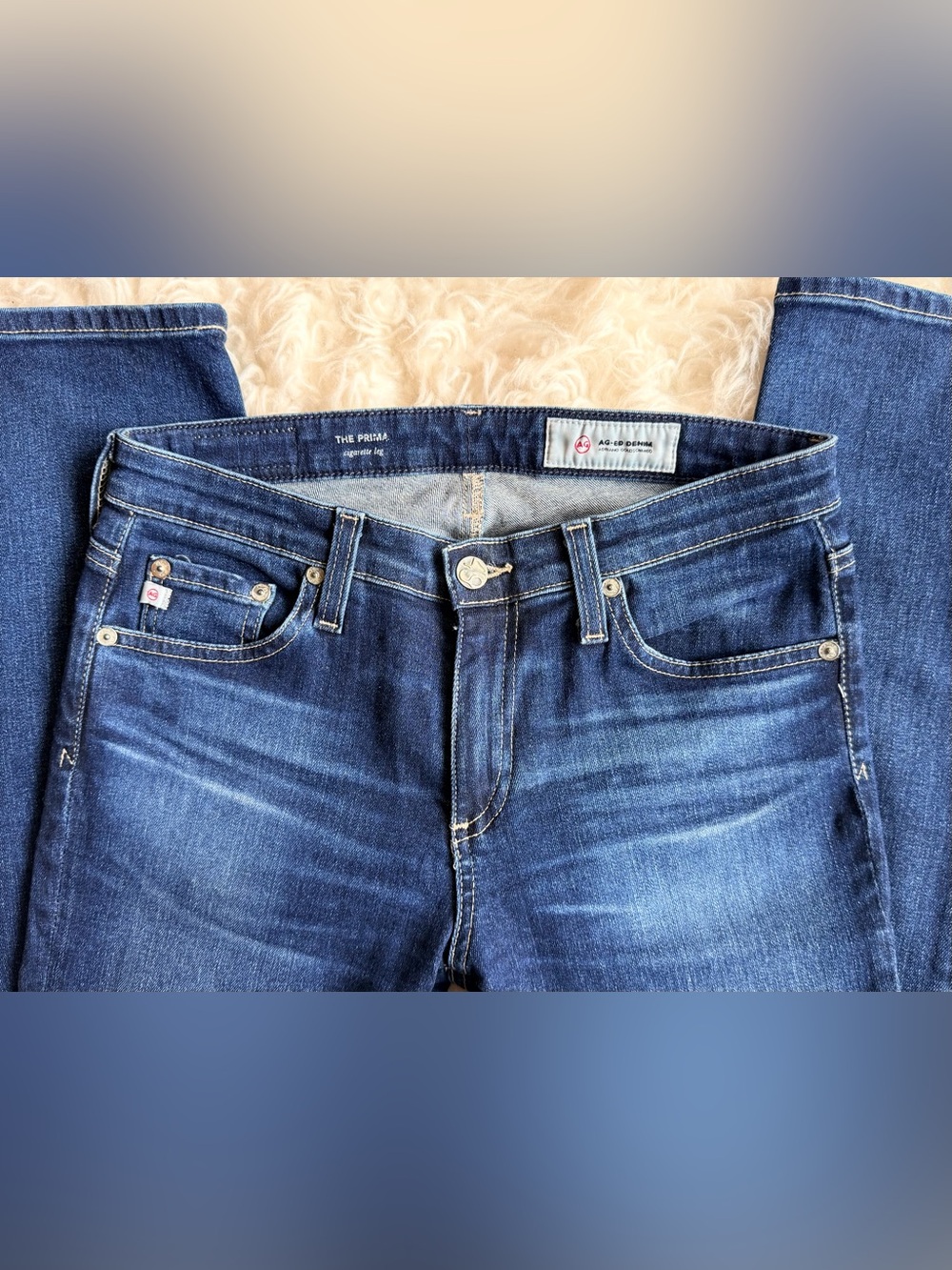 Ag Adriano Goldschmied Men’s Dark Blue Slim Jeans
